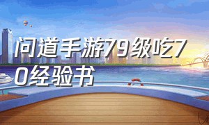 问道手游79级吃70经验书