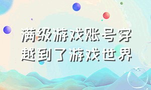 满级游戏账号穿越到了游戏世界