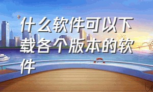 什么软件可以下载各个版本的软件（有哪个app可以下载软件历史版本的）