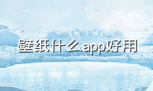 壁纸什么app好用（壁纸什么牌子的好）