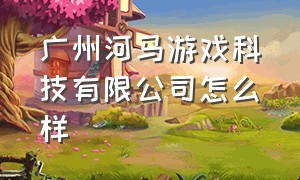 广州河马游戏科技有限公司怎么样（广州河马网络游戏科技公司）