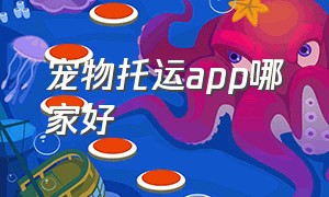 宠物托运app哪家好（宠物托运找哪个app全国）