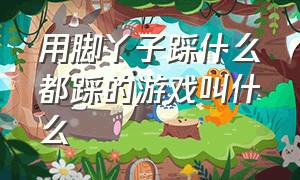 用脚丫子踩什么都踩的游戏叫什么（一个人踩彩色圆球的游戏叫什么）