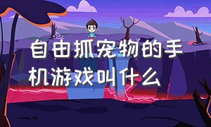 自由抓宠物的手机游戏叫什么