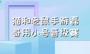 猫和老鼠手游磊哥用小号晋级赛