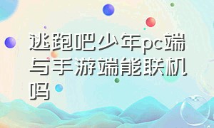 逃跑吧少年pc端与手游端能联机吗