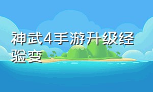 神武4手游升级经验变