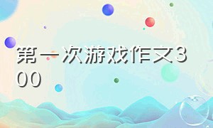 第一次游戏作文300