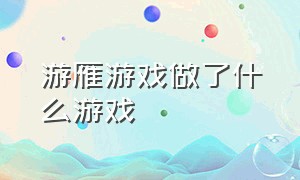 游雁游戏做了什么游戏