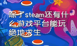 除了steam还有什么游戏平台能玩绝地求生