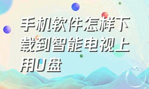 手机软件怎样下载到智能电视上用U盘