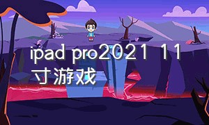 ipad pro2021 11寸游戏