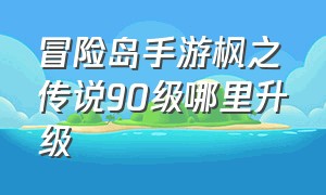 冒险岛手游枫之传说90级哪里升级