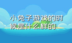 小兔子游戏的时候是什么样的