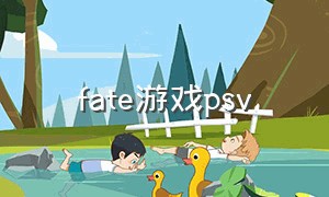 fate游戏psv