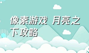 像素游戏 月亮之下攻略（像素游戏NTR传说怎么玩）