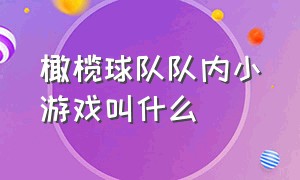 橄榄球队队内小游戏叫什么