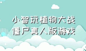 小智玩植物大战僵尸真人版游戏