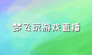 梦飞玩游戏直播