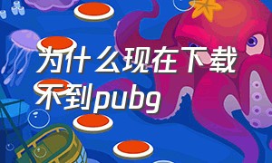 为什么现在下载不到pubg（为什么pubg下载过程中不动了）