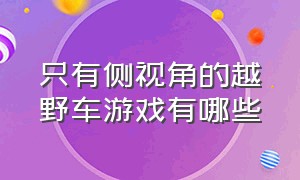 只有侧视角的越野车游戏有哪些