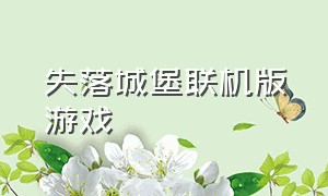 失落城堡联机版游戏（失落城堡手机版与电脑联机）