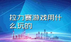 拉力赛游戏用什么玩的