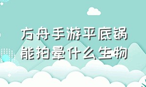 方舟手游平底锅能拍晕什么生物