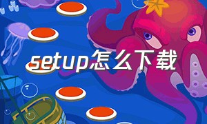 setup怎么下载