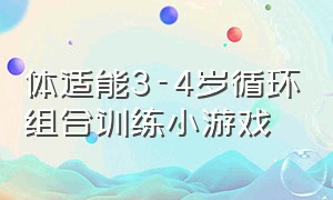 体适能3-4岁循环组合训练小游戏（体适能训练6-12岁平衡趣味游戏）