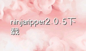 ninjaripper2.0.5下载