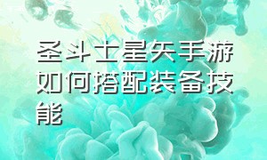 圣斗士星矢手游如何搭配装备技能（圣斗士星矢手游阵容搭配及攻略）