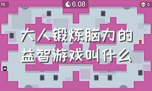 大人锻炼脑力的益智游戏叫什么（适合老年人玩的脑力训练游戏）