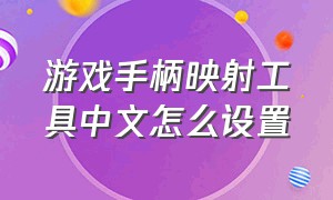 游戏手柄映射工具中文怎么设置（游戏手柄映射工具中文怎么设置出来）