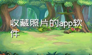 收藏照片的app软件（收藏照片视频软件哪个最好）