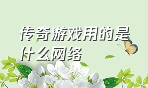 传奇游戏用的是什么网络