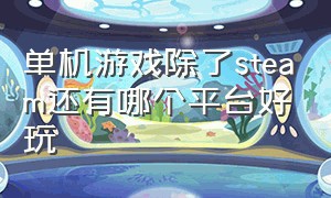 单机游戏除了steam还有哪个平台好玩