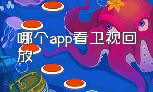 哪个app看卫视回放