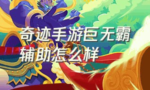 奇迹手游巨无霸辅助怎么样（奇迹手游巨无霸辅助怎么样用）