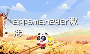 appsmanager激活