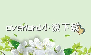 overlord小说下载