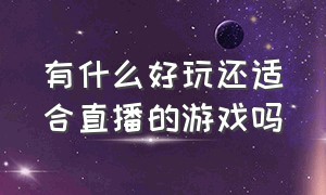 有什么好玩还适合直播的游戏吗