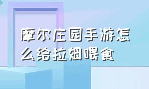 摩尔庄园手游怎么给拉姆喂食