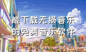 能下载无损音乐的免费音乐软件