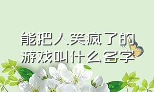 能把人笑疯了的游戏叫什么名字