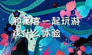 和黑客一起玩游戏什么体验