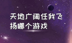 天地广阔任我飞扬哪个游戏（哪个才是你心中的天花板游戏）