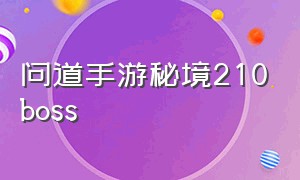 问道手游秘境210boss