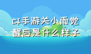 cf手游关小雨觉醒后是什么样子（cf手游关小雨觉醒前后对比）