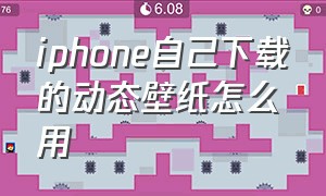 iphone自己下载的动态壁纸怎么用（苹果手机动态壁纸怎么下载设置）